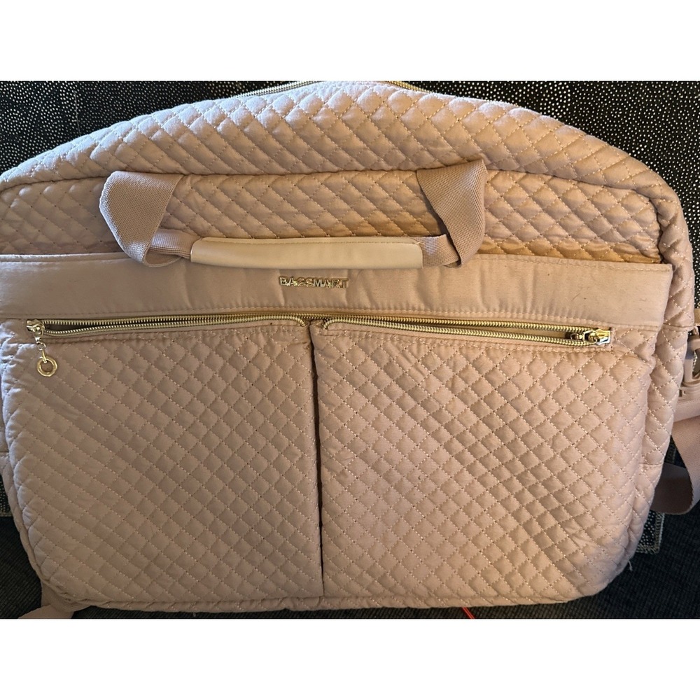 Bagsmart Women Sport Pink Travel Duffle Laptop bag . Used
